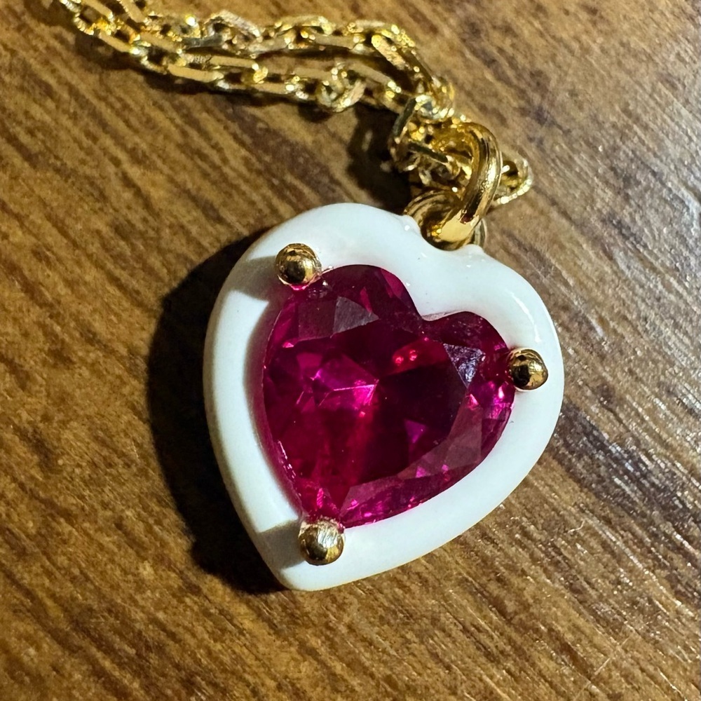 Kate Spade “Sweetheart” Gold Tone Necklace - Picture 2 of 4
